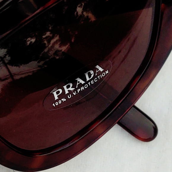 Designer Prada Tortoise Shell Cat-Eye Sunnies- SPR 11V-NWT - Picture 5 of 8